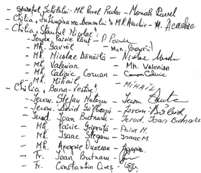 MEMORIUL PĂRINŢILOR ROMÂNI DIN SF. MUNTE CĂTRE SF. SINOD AL BOR